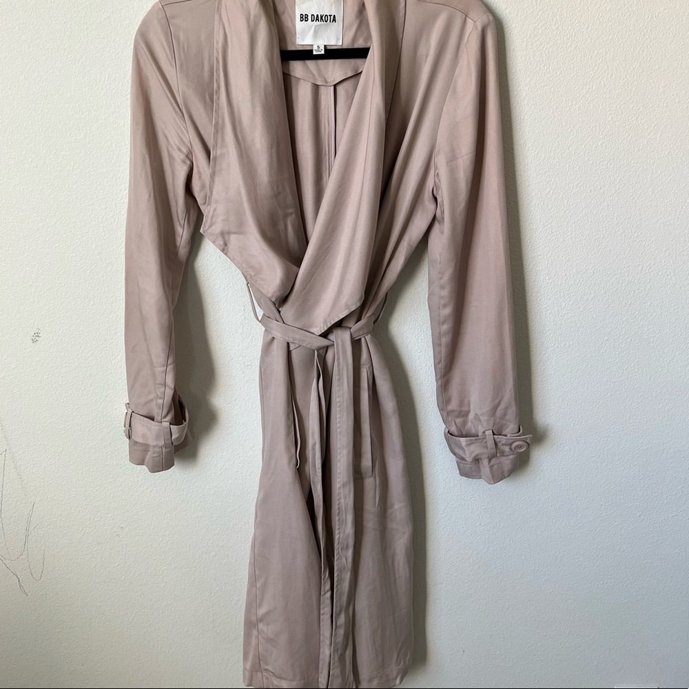 BB Dakota Blush Pink Trench Coat